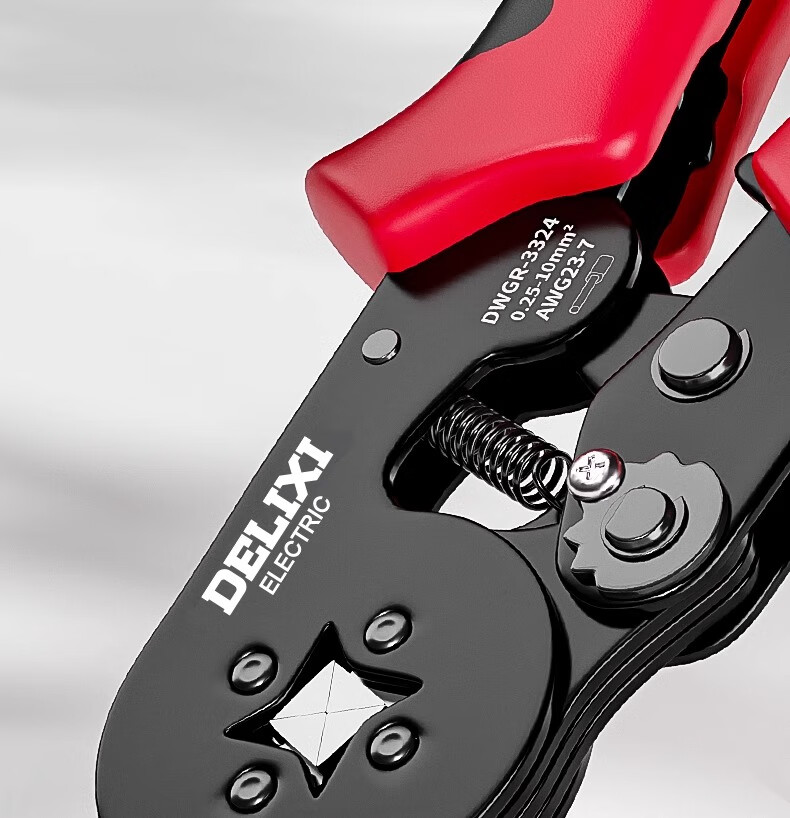 Delixi Terminal Wire Crimping Pliers Tube Pin Cold Press Crimping Pliers Wire Clamp Electrician Special Pliers 9