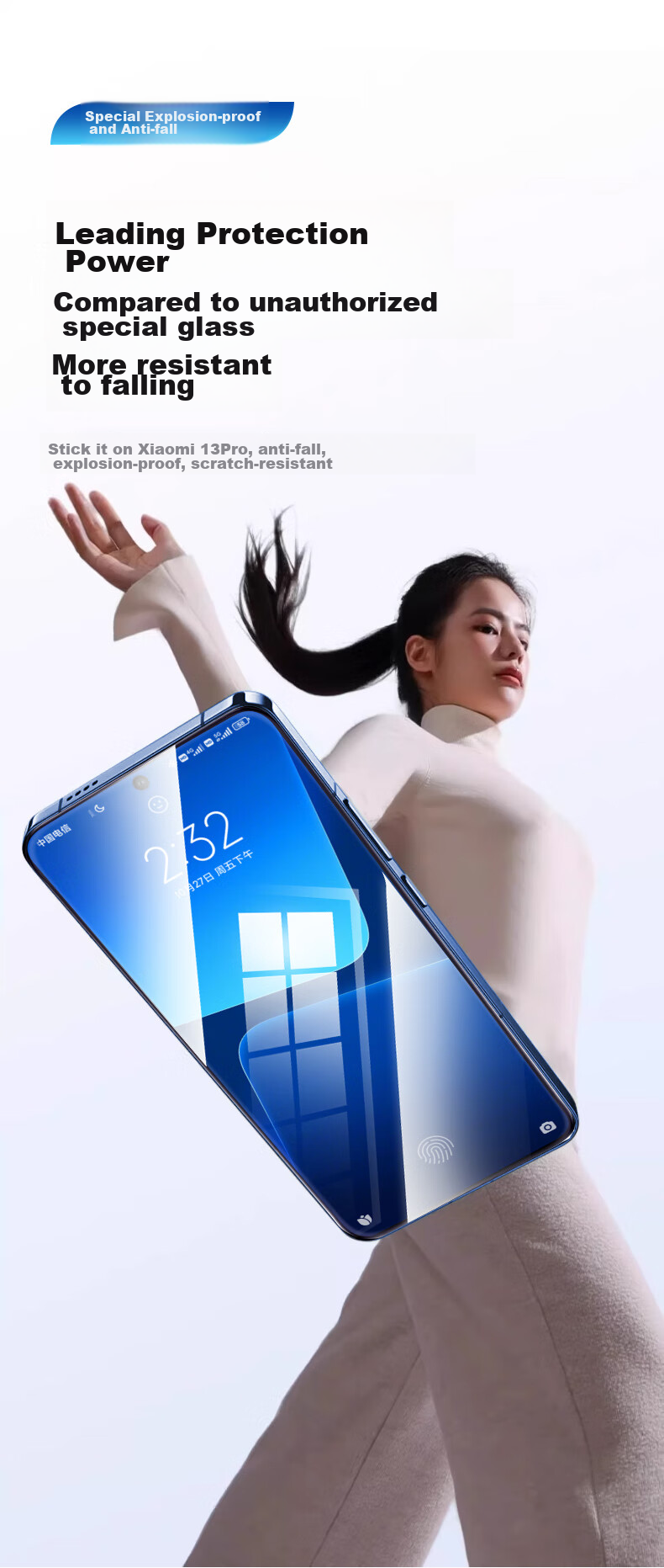 DIVI [Value Pack of 2] Screen Protector for Xiaomi 14 Pro/Ultra, Xiaomi 15 Pro/Ultra Tempered Glass Film, Soft Film, Full-Screen Fit, HD Clear, Anti-Fingerprint Protective Film 9