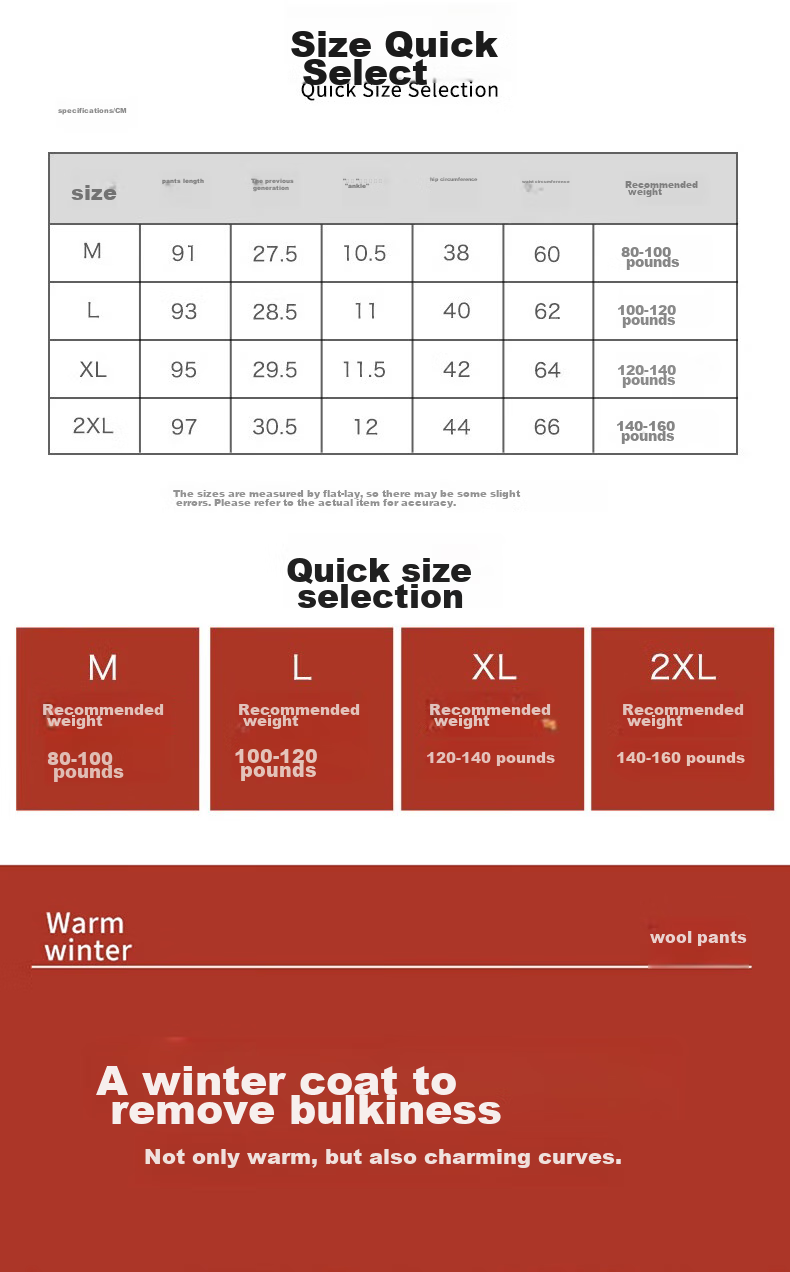 LangSha Autumn/Winter 2026 New Women's High-Waist Wool Thermal Pants with Fleece Lining, Thick Base Layer Trousers, Extra-Thick Lambswool Cotton Pants for Northeast China 12