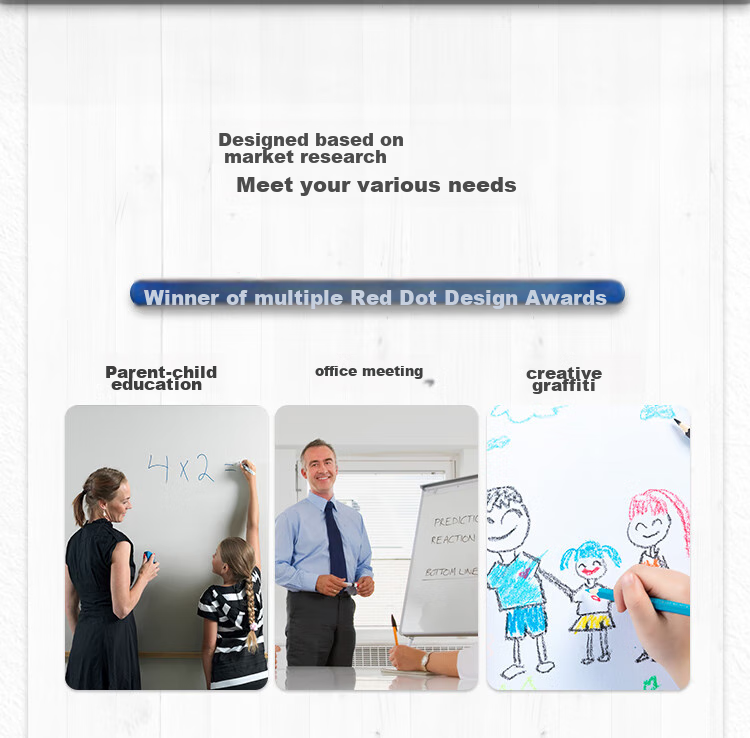 Bibiniu 60*90cm Whiteboard Stand, Office And Teaching Blackboard for Home Use, Children's Writing Board, Double-Sided Adjustable Height And Flip Function BBNV6090 3