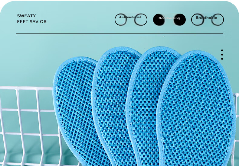 3AnGnI Anti-Odor Insoles for Men, Mugwort Breathable Sweat-Absorbing Non-Stuffy Odor-Eliminating Sports Shock-Absorbing Soft Cushioning for Long Standing 14