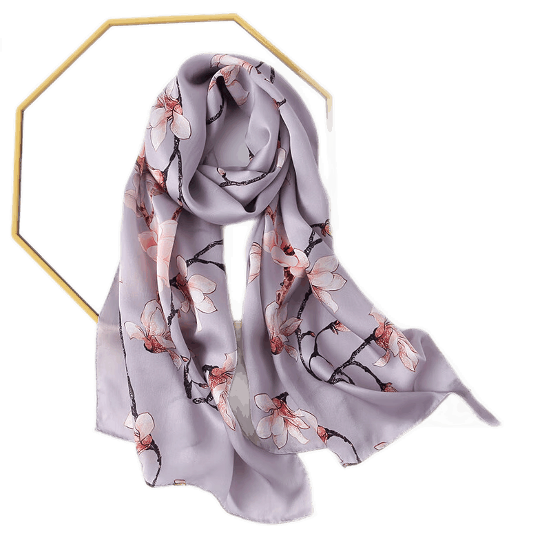 Hangsifu Silk Scarf, Mulberry Silk Shawl, Autumn And Winter Warm Neck Warmer, Birthday Gift for Mom Or Wife