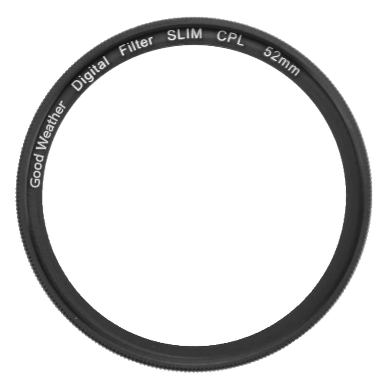 Good Weather 52mm Ultra-Thin CPL Polarizing Filter, Suitable for Nikon D3300/5300 18-55mm VRII, Canon, Olympus, Fuji And Other Mirrorless And DSLR Camera Lenses