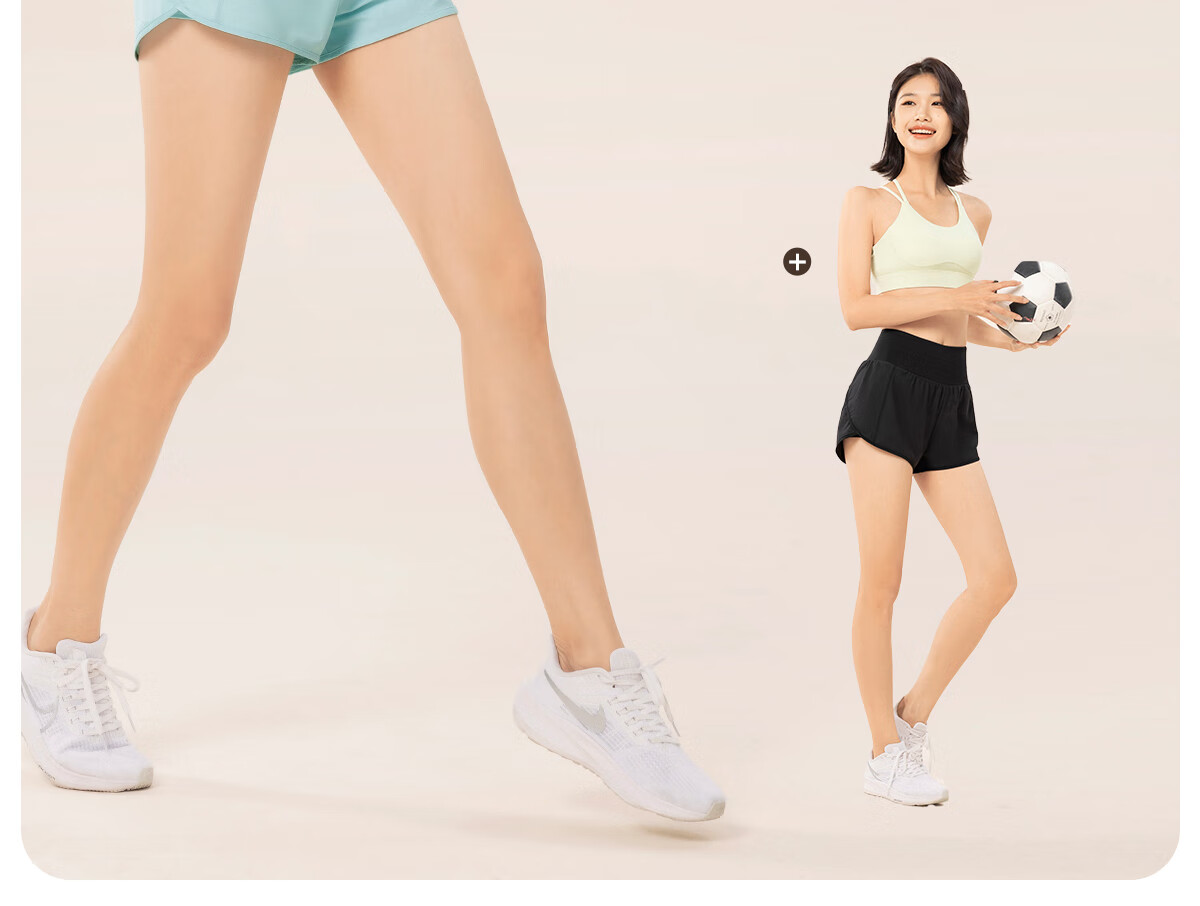 361° Sports Fitness Yoga Shorts, Lightweight Summer Style, Anti-Exposure, Fake Two-Piece Design, Running Sports Breathable Shorts for Outdoor Wear 23