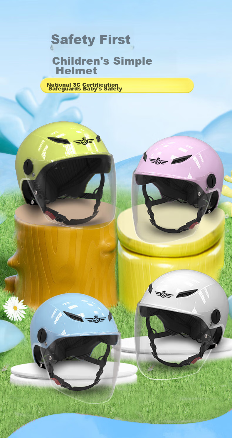 Mypick Children's Helmet, New National Standard 3C Certified, for Electric Bicycles, Boys And Girls, Motorcycles, Students, Riding Safety Helmet 1