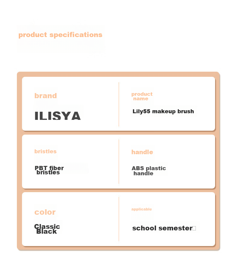 ILISYA No. 55 Magic Powder Foundation Brush, Flat-Top Makeup Brush, Seamless Makeup Brush 8
