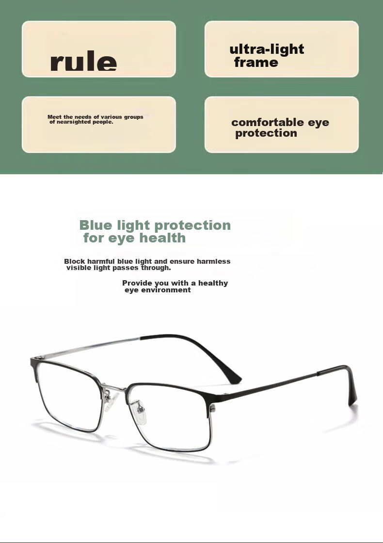 LESCA LUNETIER Ultra-Light Anti-Blue Light Protective Eyewear for Men And Women with Presbyopia, Bifocal Progressive Multi-Focus High-Definition Reading Glasses for School Opening 2