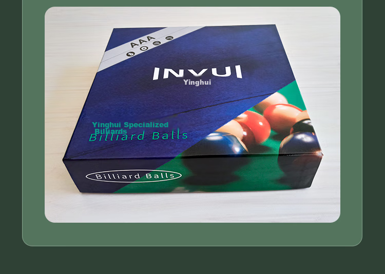 INVUI Pool Ball, Black 8 Billiard Ball, Chinese Style Ball, Large Size Ball, 16 Color Crystal Ball, American Pool Table Accessory, 57.2mm 8