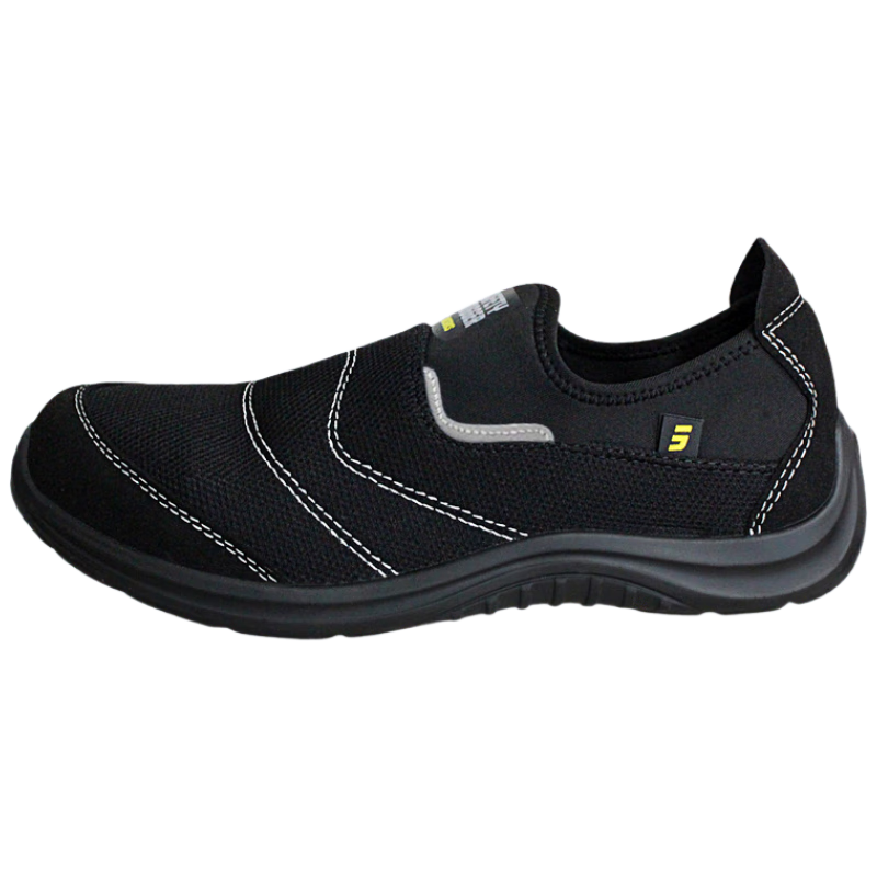 SAFETY JOGGER Yiqingyi Safety Shoes for Men, Breathable Lightweight Anti-Smashing Anti-Puncture Anti-Static Work Boots YUKONSTAR Black Size 44