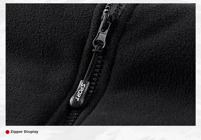 JEEP SPIRIT Men's Fleece Vest, Spring And Autumn Stand-Up Collar Sleeveless Tank Top, Men's Outerwear Jacket, Black, 3XL 21