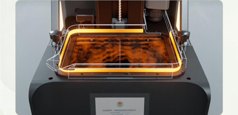 HEYGEARS Blackge Reflex RS Light Curing 3D Printer, Large Build Surface, Desktop Home Use, High Precision Fast 3D Printing, Consumer-Grade, for Figurines And Models 32