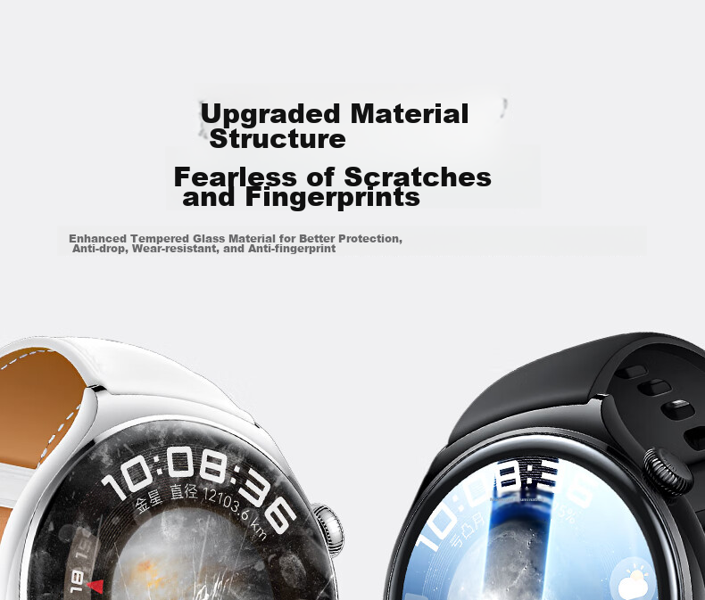 UGREEN Compatible with Huawei Watch 4/3 Protective Film, Composite Film, Non-Tempered Glass, HD Full Screen Coverage, 46mm Shockproof, Explosion-Proof, Scratch-Resistant, Fingerprint-Resistant 10