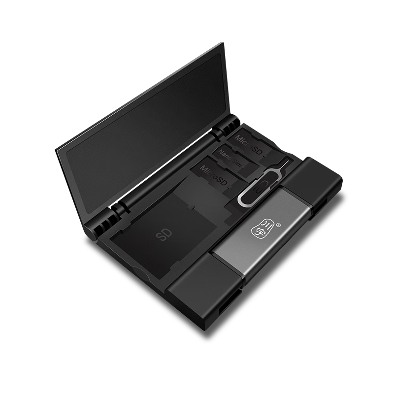 Chuanyu USB3.0 High-Speed SD/TF Card Reader, Type-C DSLR Camera Storage Card, Dash Cam Computer Apple 15 Phone Memory Card Storage Box, Multifunctional All-I