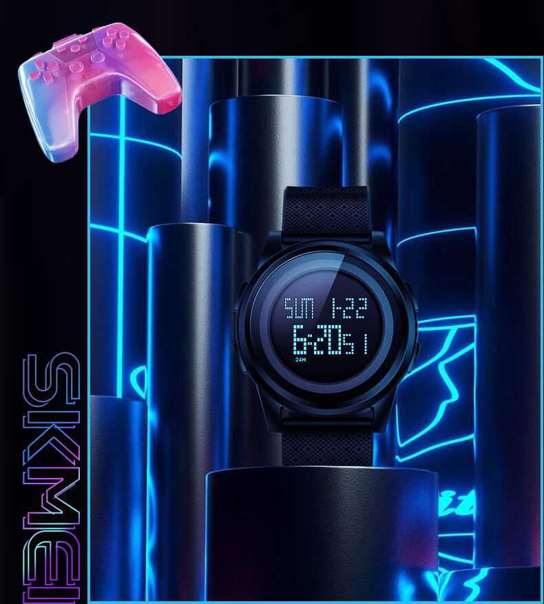 Skmei Student Sports Digital Watch for Teenagers, Middle And High School Students, Children's Alarm Clock, Time-Only Watch, Birthday Gift 2218 18