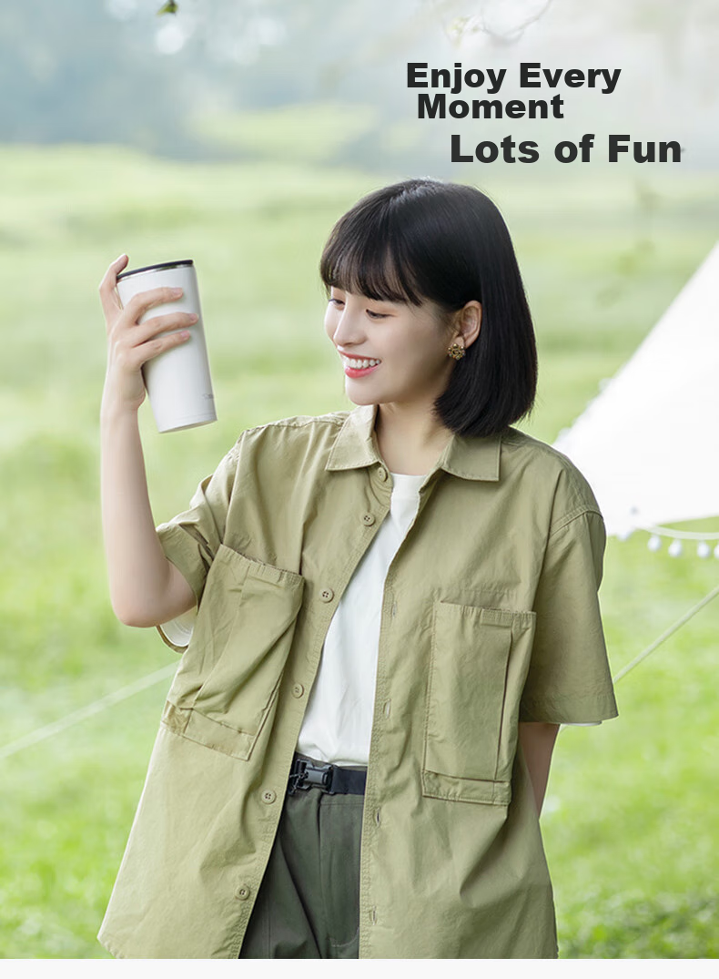 ZO JIRUSHI Stainless Steel Insulated Coffee Mug for Men and Women, Student Outdoor Thermal Water Bottle 450ml SXFSE45-AD 3