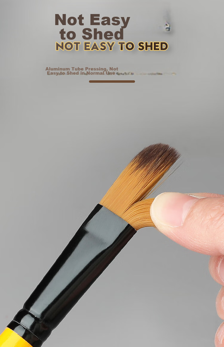 Mont Marte Gouache Brushes, Set of 6, Watercolor Brushes for Children's Watercolor Painting, Art Paint Line Brushes, Round Tip Flat Brush Set for Students, BMHS0008 Sketching, Marker Drawing 11