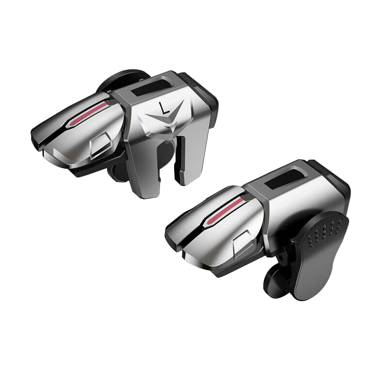 Stiger PUBG Gadget Mobile Game Physical PUBG Buttons Six-Finger Four-Finger Auxiliary Gun Press Delta Triangle Mobile Game External Device Suitable for Peace Elite Action Apple Android Modificatio
