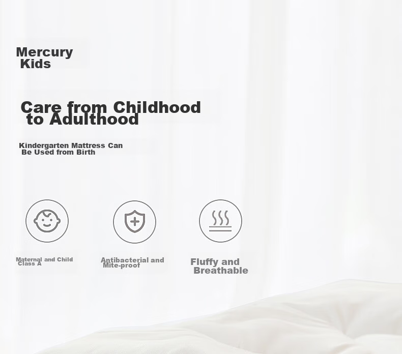 MERCURY Kids Kindergarten All-Cotton Antibacterial Mattress Cover (Cream Pink/pink Peach), 60cm×135cm, Infant Class A 1