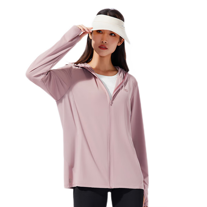 TECTOP Cooling UV Protection Sunscreen Jacket for Women, Breathable Outdoor Wear for Summer, 2422132FS Women's Style, Light Pink, Size L