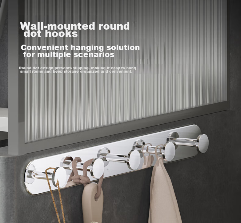 JOMOO Bathroom Storage Rack, Towel Holder, Thickened Foldable Bathroom Organizer, Bright Silver Stainless Steel, 936024 16