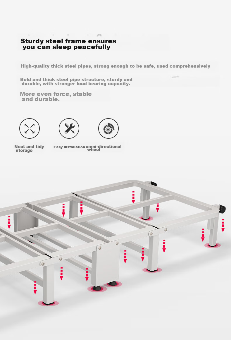 Nanjiren Folding Bed, Single Office Nap Bed, Accompanying Care Bed, Simple Bed, Small Nap Four-Fold Bed, 80cm 8