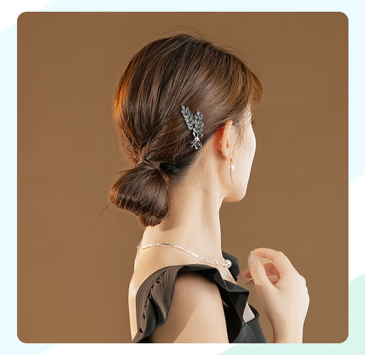 CHIMERA Wheat Ear Side Clip Bangs Hairpin Women's High-End Back Head Half-Up Hair Clip Birthday Gift 5