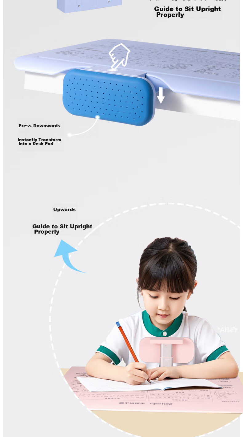 Deli Posture Corrector for Hidden Wear, Prevents Children from Hunching Over And Slouching, Corrects Poor Posture, Protects Nearsightedness, No Installation Required, Large Board Style, Birthday And Graduation Gift for Boys And Girls 5