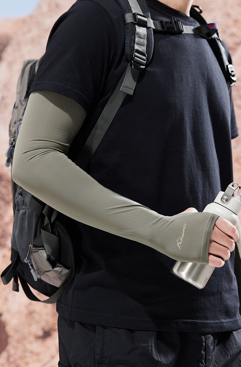 MISSION UV Ice Silk Sun Protection Arm Sleeves for Men, Summer Driving Cycling Cooling UV-Resistant Arm Covers, Arm Guards 5