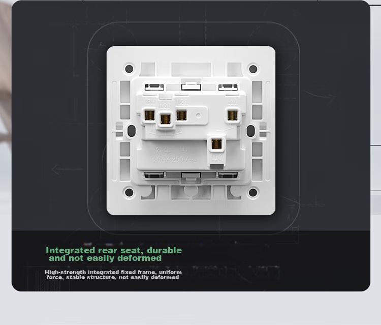 BULL Switch Socket G12 Series Three-Gang Single-Control Switch, 86-Type Large Panel Switch G12K311, Ivory White 15