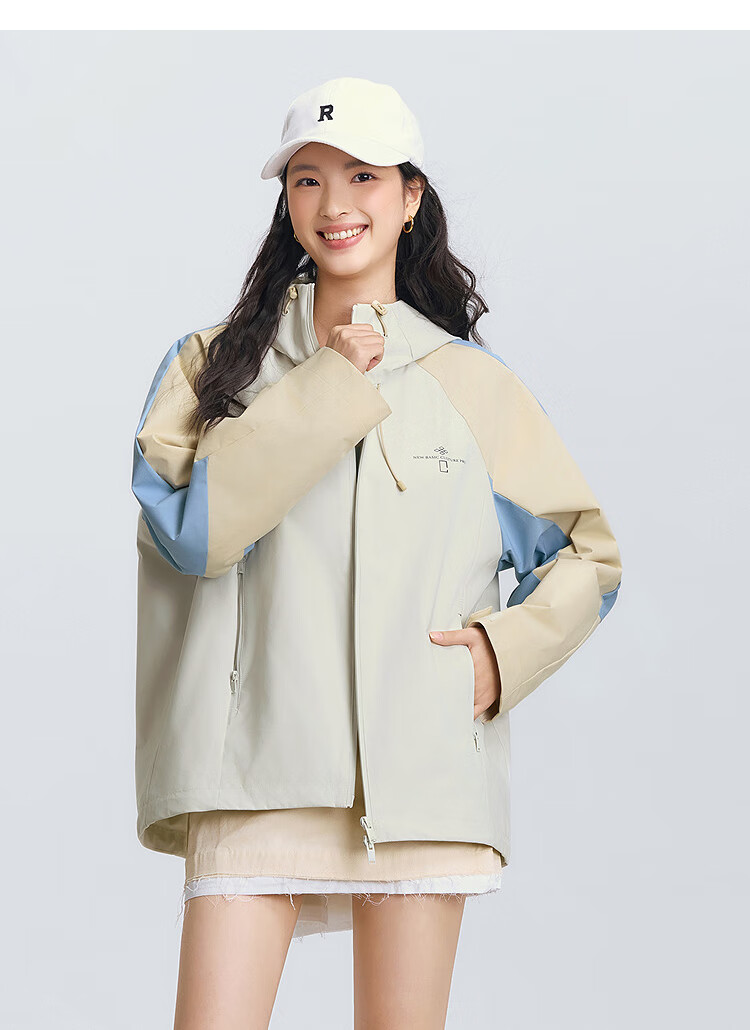 Semir Women's Mid-Length Colorblock Three-Proof Jacket 2025 Spring Autumn 101125108008 Mall Edition 7