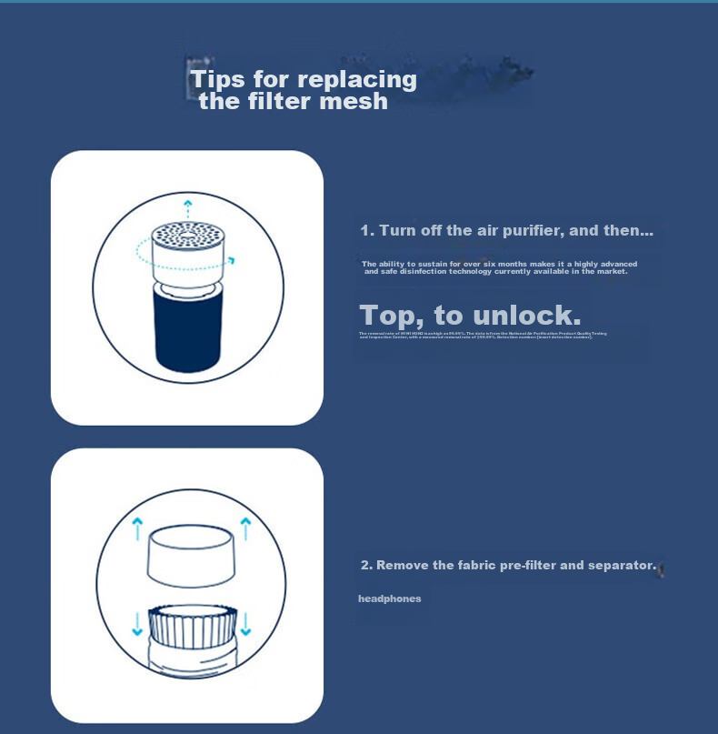 Blueair Air Purifier Filter Cartridge, Compatible with Jingdianlan 3650i [Accessory] 4