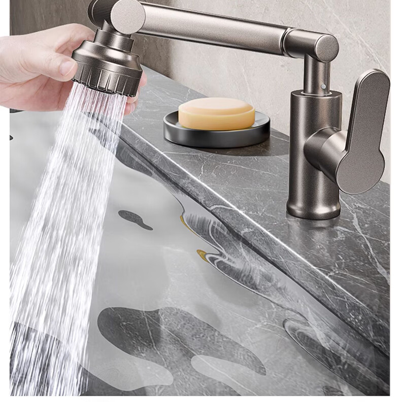Zunchi Basin Faucet, Hot And Cold, 360-Degree Rotating Mechanical Arm, Lucky Cat, Washbasin, Sink, Bathroom Faucet 17