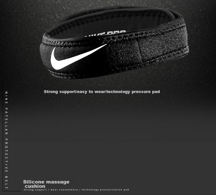 NIKE Patellar Strap Running Equipment, Sports Patella Fixation Compression Protection Band, Knee Brace, Professional Grade N1000681010LX 2
