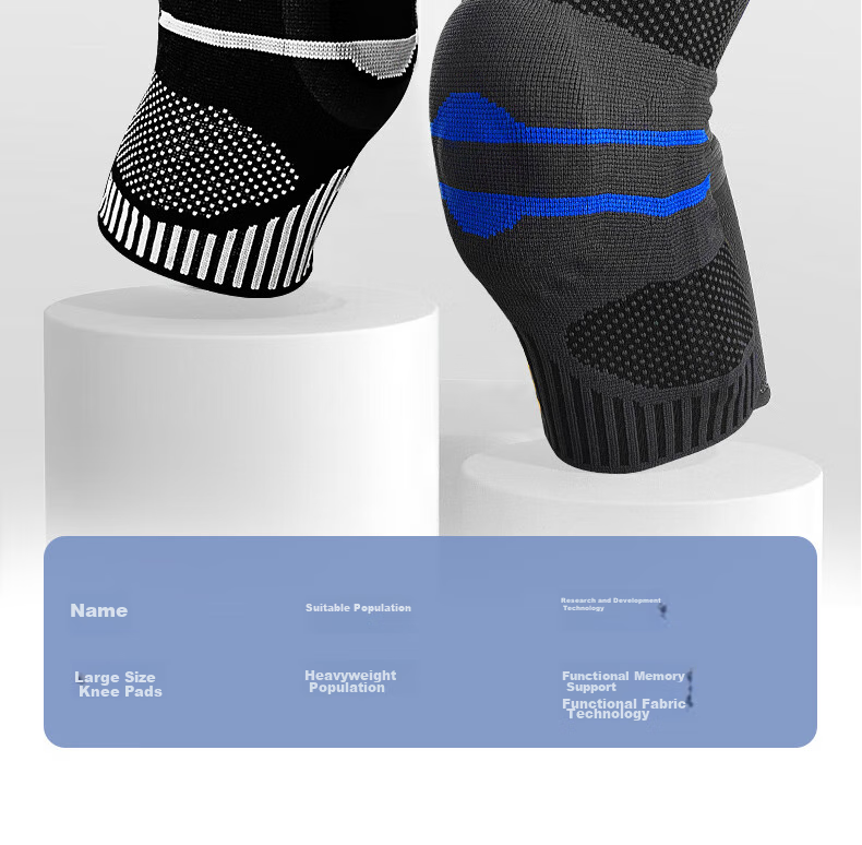 Bestray Large Size Knee Pads for Overweight Men And Women, Extra Thick Sports Knee Brace for 300 Lbs Leg Protection for Running 21