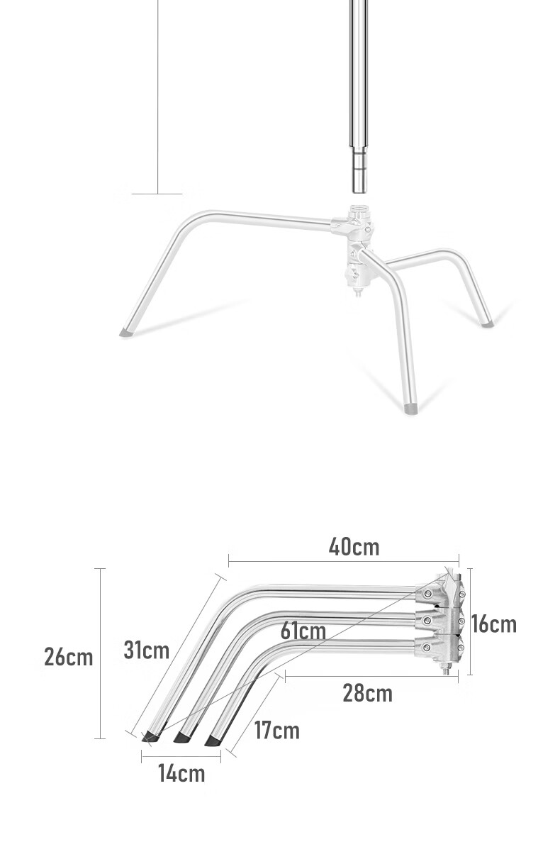 AMBITFUL Photography Magic Leg Light Stand 3.2m Inclined Arm Bracket, Ceiling Light Stand, Professional Studio Equipment, High Load-Bearing Light Stand, Suitable for Flash Lights, Photography Lights, Continuous Lighting, And Live Streaming Lights 31