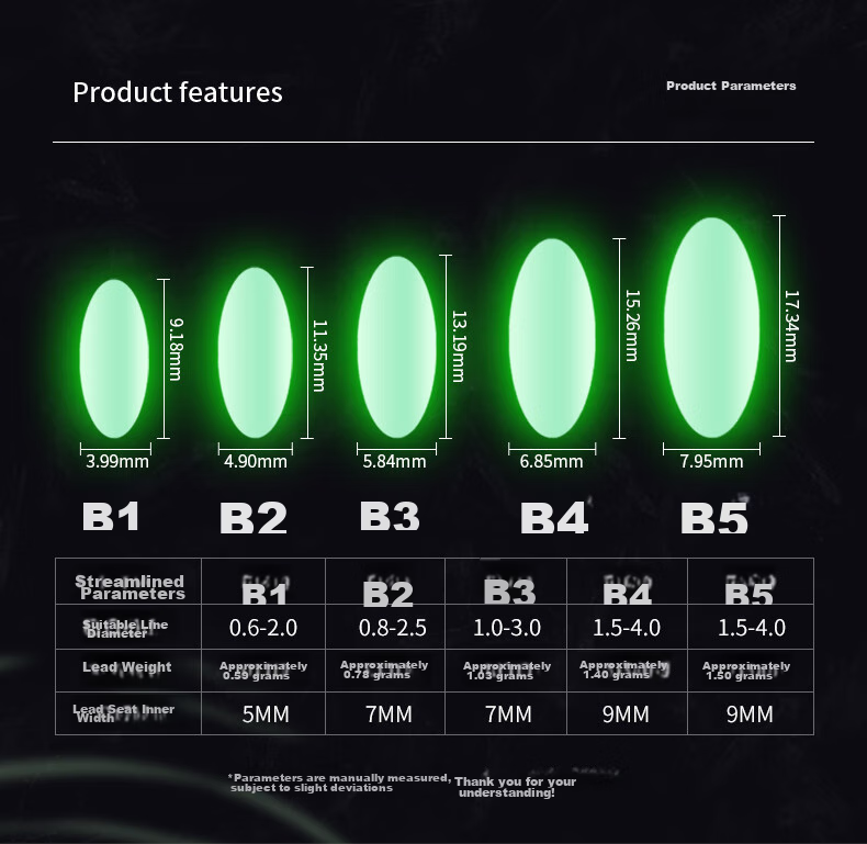 Minjianyiren Luminous Seven-Star Float 7+2, High-Sensitivity Traditional Fishing Float, Fluorescent Bean Float, Wild Fishing Olive-Shaped Buoy, Fishing Float 2