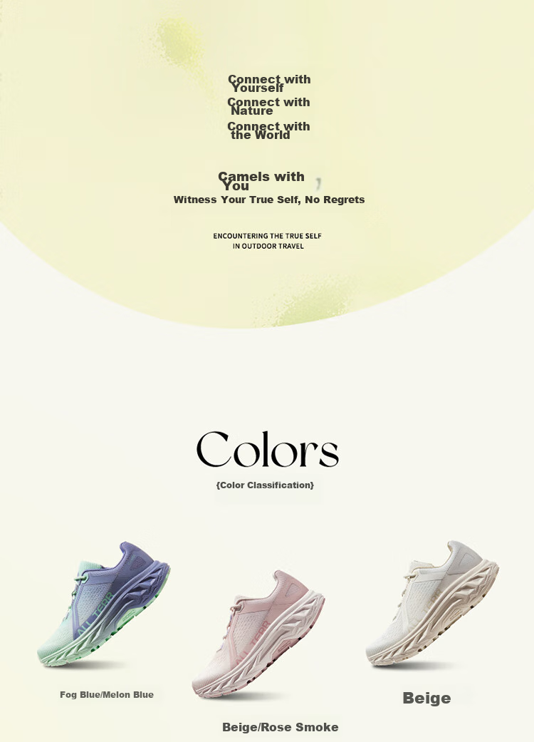 CAMEL [Yunying] Summer Outdoor Breathable Trail Running Shoes for Men And Women, Casual Sports Running Footwear 8