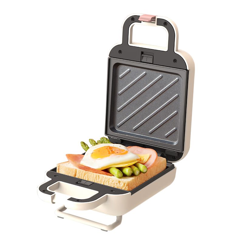Liven Sandwich Maker, Breakfast Waffle Maker, Multifunctional Electric Griddle, Home Use, Automatic Edge Sealing, Removable Upper And Lower Plates, Three Sets of Plates, C-2 (Upgraded Version)