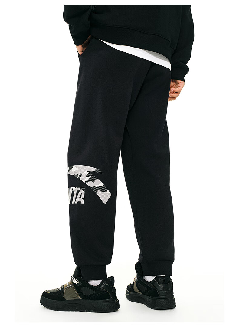 ANTA Fleece-Lined Sweatpants for Men, Winter New Style Knitted Sports Trousers, Casual Joggers, Versatile Men's Pants 27