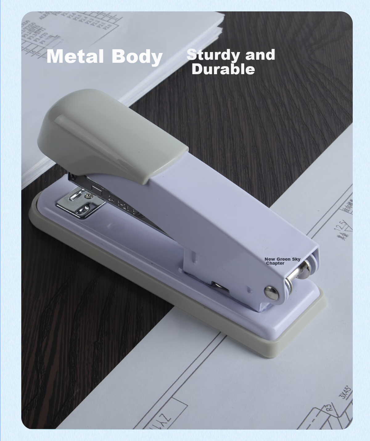 TANGO 12# Economical Office Stapler/Binding Machine/Silver Gray 24/6 Office Stationery Supplies 3C Digital Full Network Low Price 8