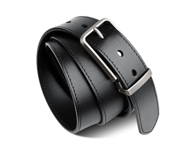 HALFEEL Men's Belt, Handmade Durable Leather Belt, Vintage Wear-Resistant Cowhide Pin Buckle, Trendy Genuine Leather Trouser Belt, Father's Day Gift 8
