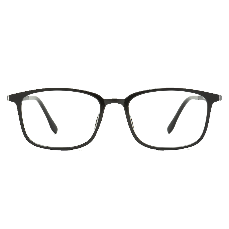 BUZZ Reading Glasses for Men, Anti-Blue Light, Ultra-Light, High Definition, for Middle-Aged And Elderly Women, Presbyopia Glasses, BJ121 Black Frame with Gray Temples, 300 Degrees