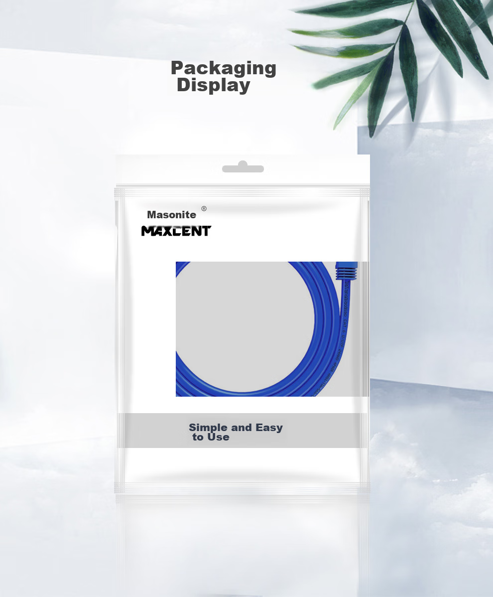 MAXCENT CAT6 Gigabit Unshielded Twisted Pair Ethernet Cable, Broadband Connection Wire, Engineering And Home Installation Finished Network Patch Cord, 0.5 Meter MC6-05F 13