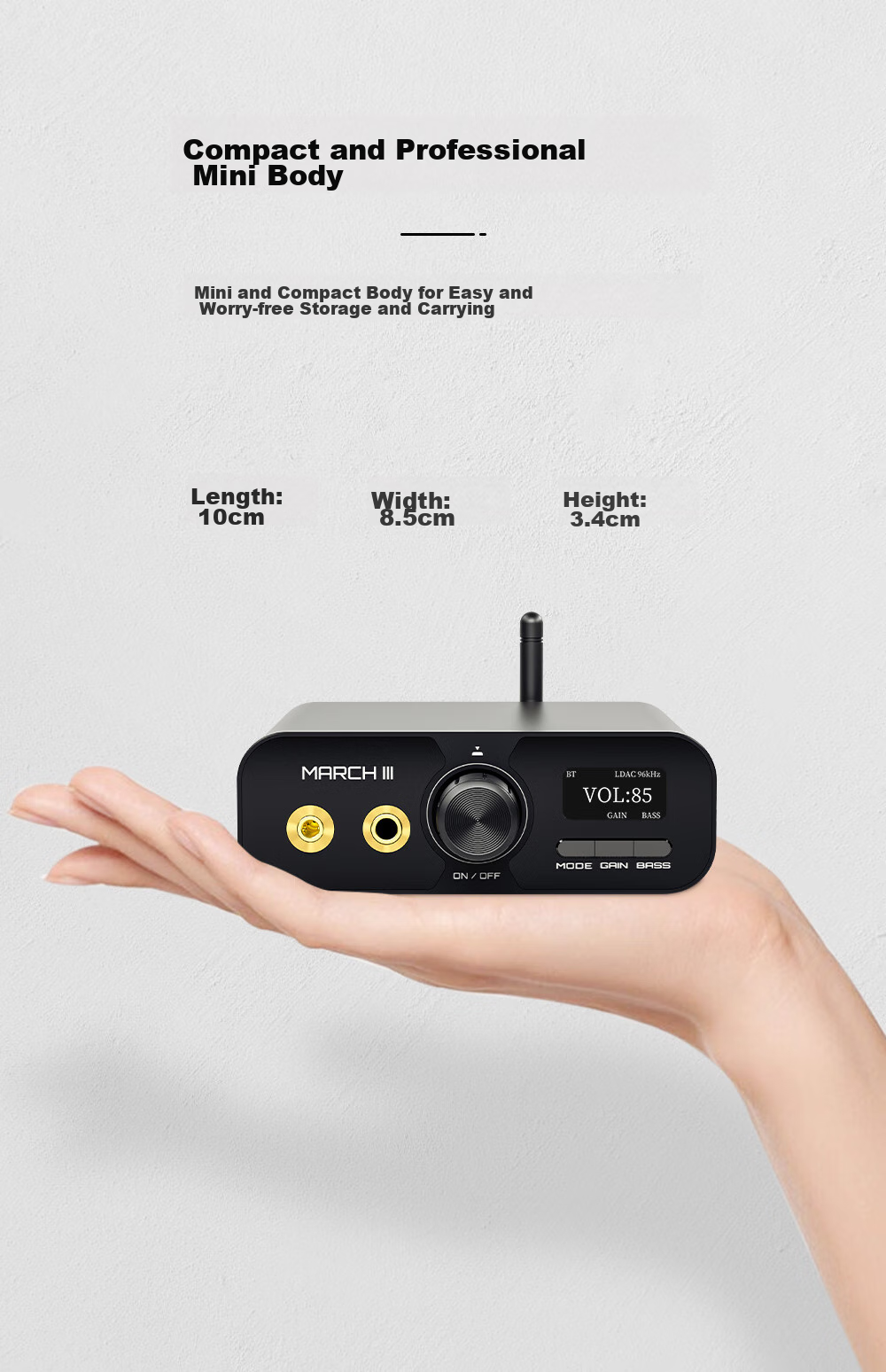 TempoTec BHD Pro Dual-Core Portable Decoding Headphone Amplifier with 4.4mm+3.5mm/usb Sound Card, DSD512/MQA Type-C, Adjustable Volume, Black 11