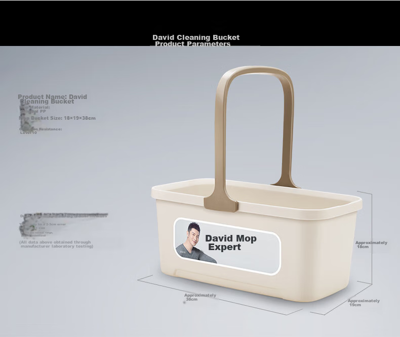 Dawei Foldable Mop Bucket, 10L Large Capacity, Thickened Rectangular Water Bucket, Foldable Cleaning Bucket R3 12