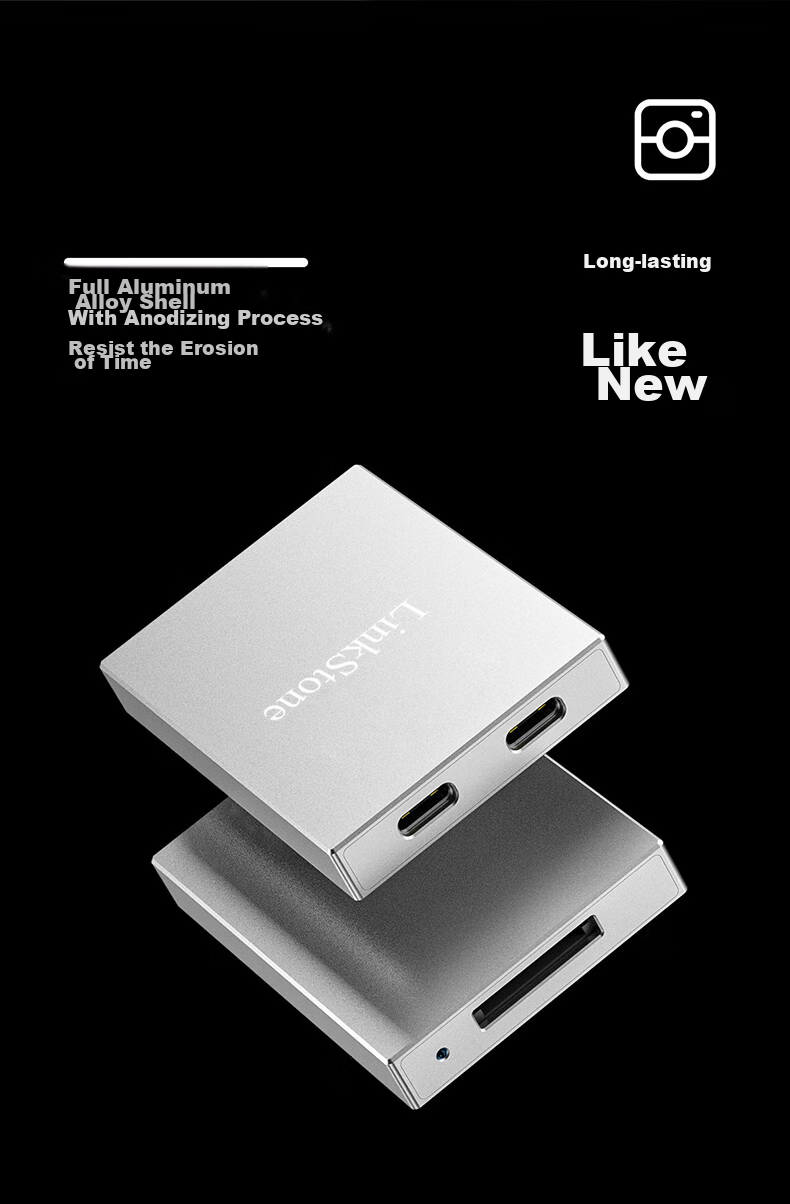 LinkStone CFeA Card Reader USB3.2 + Dual-Port Sony A7M4, FX6, A1 Camera High-Speed CFe Card Reader Supports CFexpress Type A And Cfa Memory Cards 8