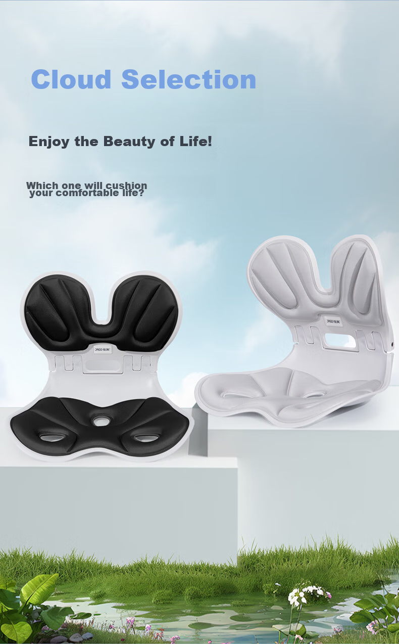 JAGO Lumbar Support Cushion for Long Sitting, Office Chair Backrest Pad, Waist Support Cushion with Petal Design for Beautiful Buttocks 11