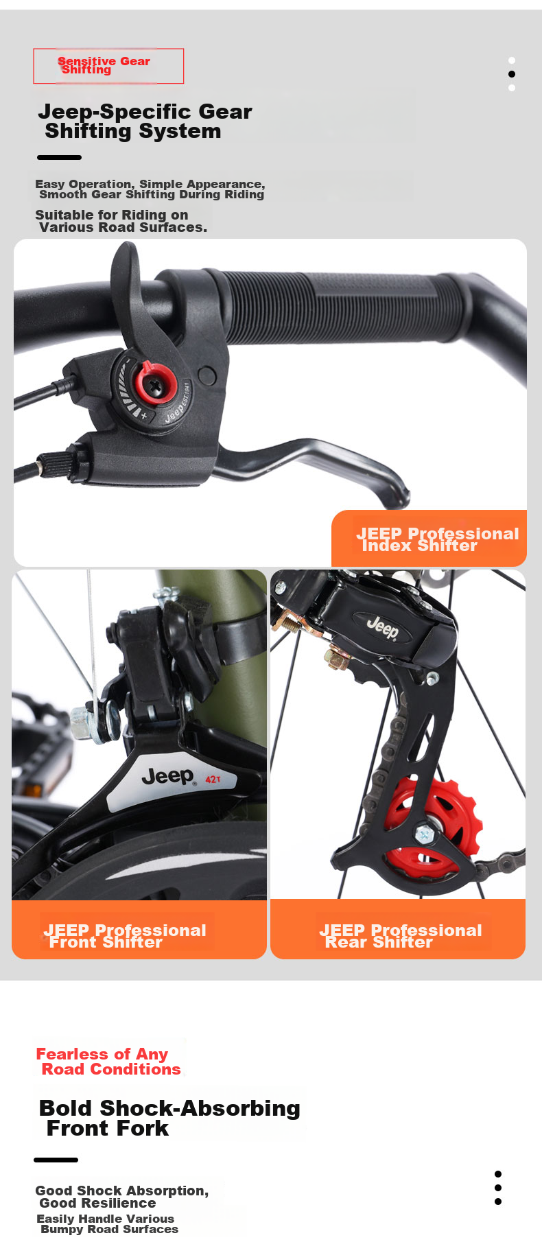 Jeep Folding Mountain Bike for Men And Women Students, 26-Inch, 27-Speed, Dual Shock Absorption, Road Bicycle Zhanshen - Forest Gree 7
