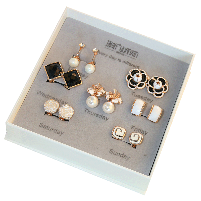 Dairuo 925 Sterling Silver Stud Earrings, Versatile And Trendy, Slimming Effect, Elegant Rose Design, Practical Birthday Gift for Girlfriend
