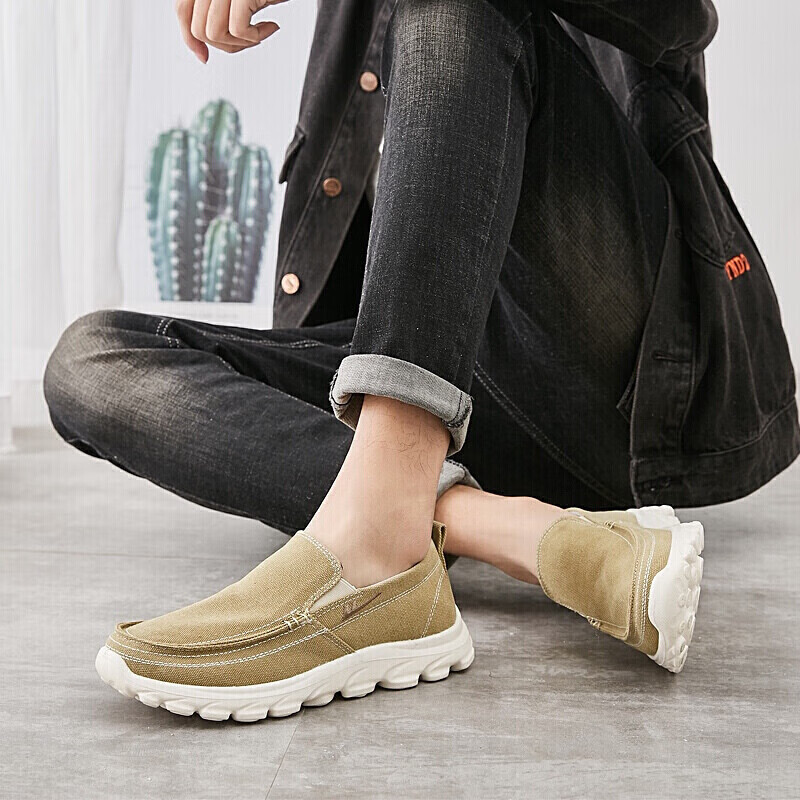 Кроссовки Warrior Canvas Shoes, дышащие спортивные повседневные, низкие, шнуровка, размер 44, хаки